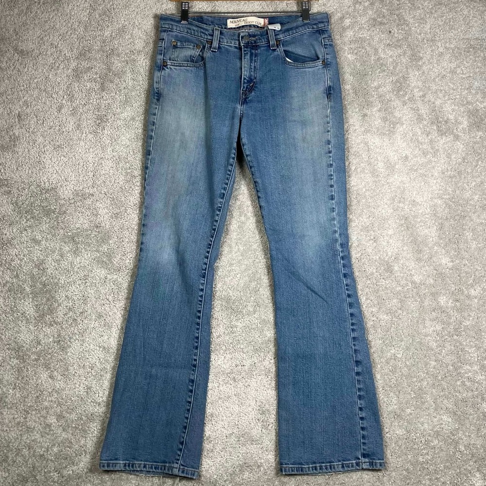 VTG Levis Womens Jeans‎ 8M (Fits 30x29) 515 Nouveau Bootcut Blue Denim Y2K 2004